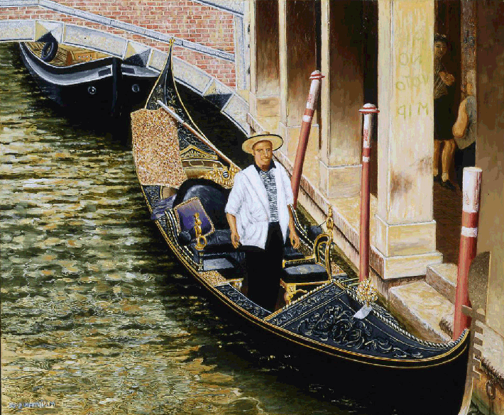 gondolier and graffiti